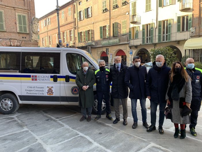 Protezione Civile di Fossano: presentato alla città il nuovo mezzo, in un 2020 che li ha visti protagonisti (FOTO)