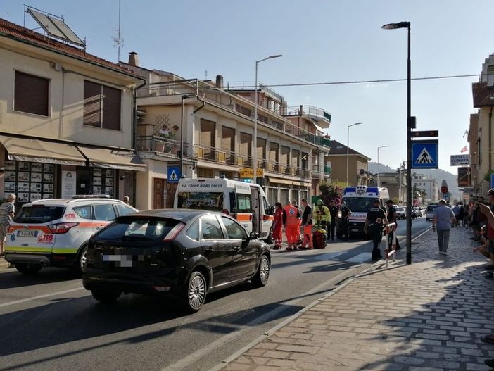 L'incidente di sabato mattina, a San Bartolomeo al Mare