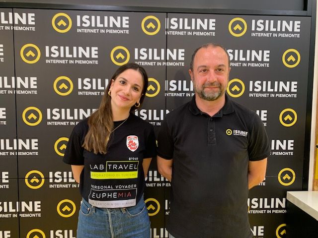 Serena Scognamillo con Ivan Botta, ceo Isiline