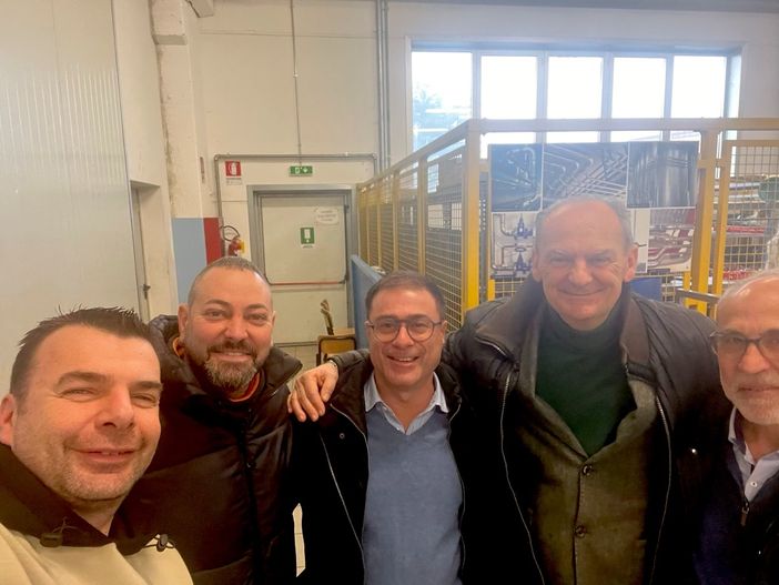 Valter Manzone, a sinistra, con Davide Busato