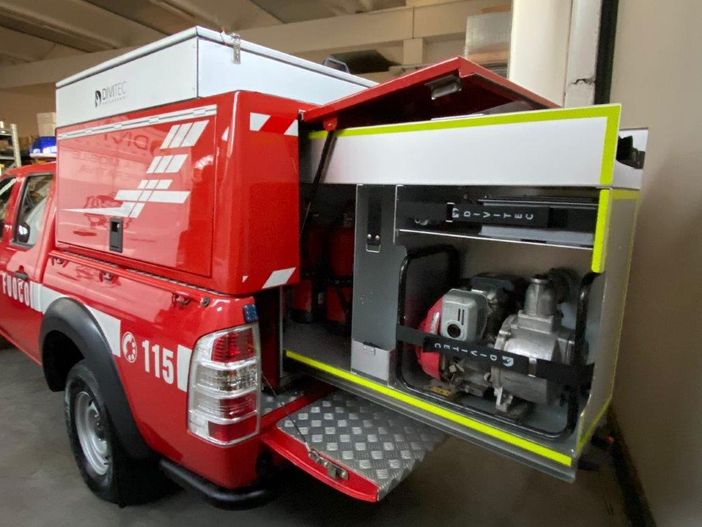 Dronero: per i vigili del fuoco un innovativo modulo di soccorso per gli incidenti stradali