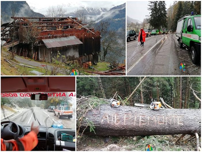 Anche i volontari cuneesi A.I.B. a Belluno per l'emergenza maltempo (guarda la Gallery)