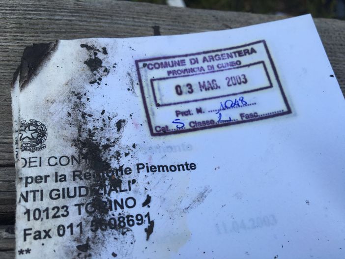 Argentera: si complica il giallo dei documenti bruciati