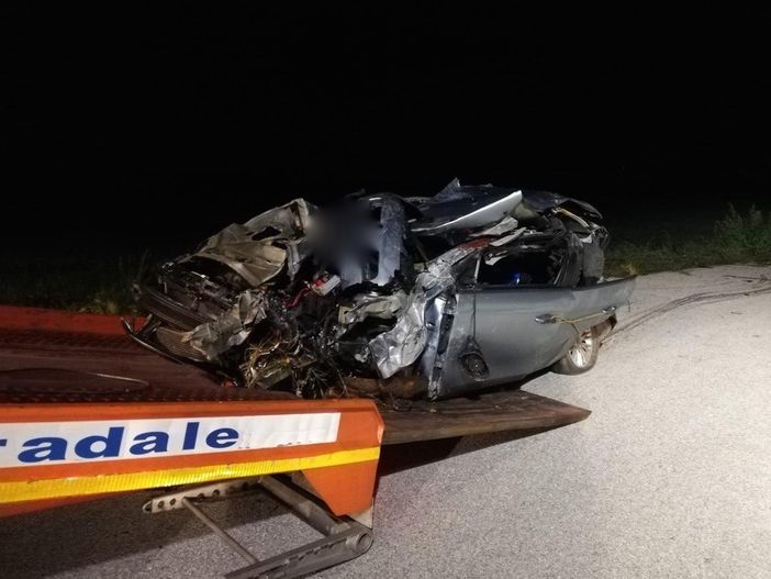 L'auto dell'incidente