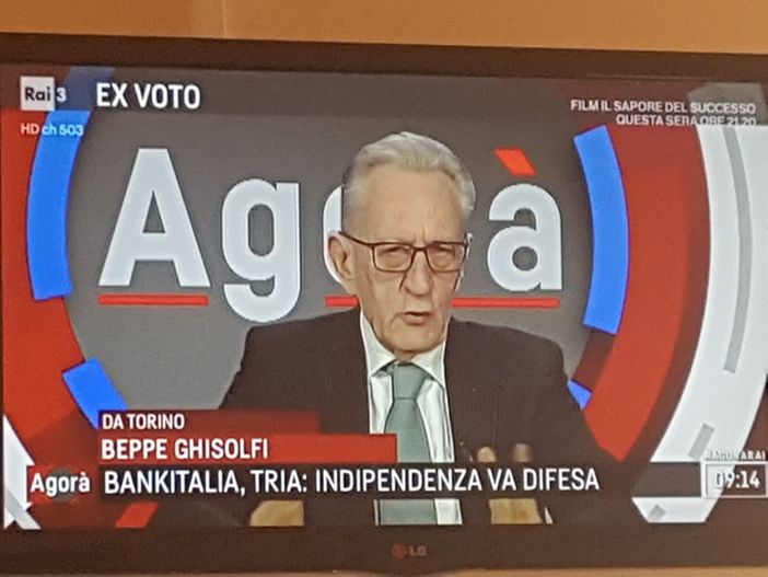 Tra risparmio ed Europa Beppe Ghisolfi torna su Rai3 Tra risparmio ed Europa Beppe Ghisolfi torna su Rai3