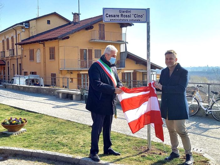 Intitolati alla memoria di Cino Rossi i giardini antistanti il santuario degli Angeli di Cuneo Intitolati alla memoria di Cino Rossi i giardini antistanti il santuario degli Angeli di Cuneo