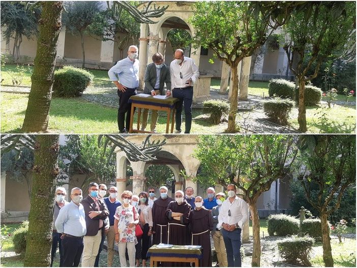 Saluzzo, la consegna del primo lotto di intervento sulle maniche del convento di San Bernardino che saranno sede dei due Centri diurni Le Nuvole e San Lazzaro