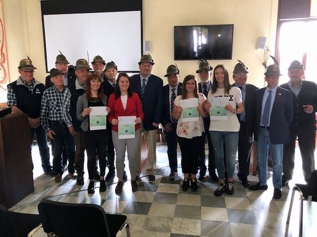 Saluzzo, la consegna delle borse di studio Ana 2019- foto Elio Cogno