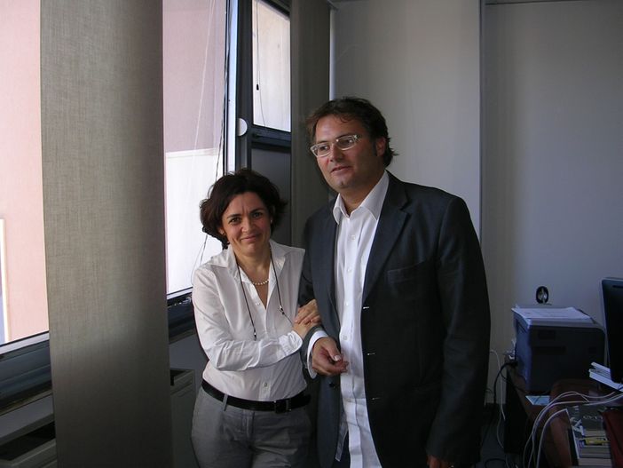 L'assessore al Turismo della Città di Cagliari Barbara Argiolas ed il nostro editore Enrico Anghilante