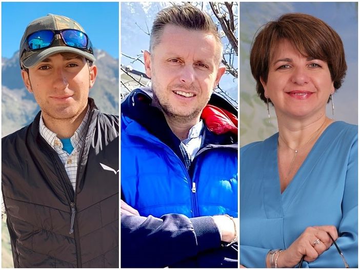 Marco Bassino, Paolo Giraudo e Roberta Robbione