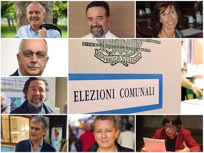 Gli aspiranti “sindaco” di cui si ha oggi relativa certezza sono: Patrizia Manassero, Franco Civallero, Luciana Toselli, Giancarlo Boselli, Beppe Lauria e Silvia Cina. Restano in forse Silvio Bessone e Juan Carlos Cid Esposito