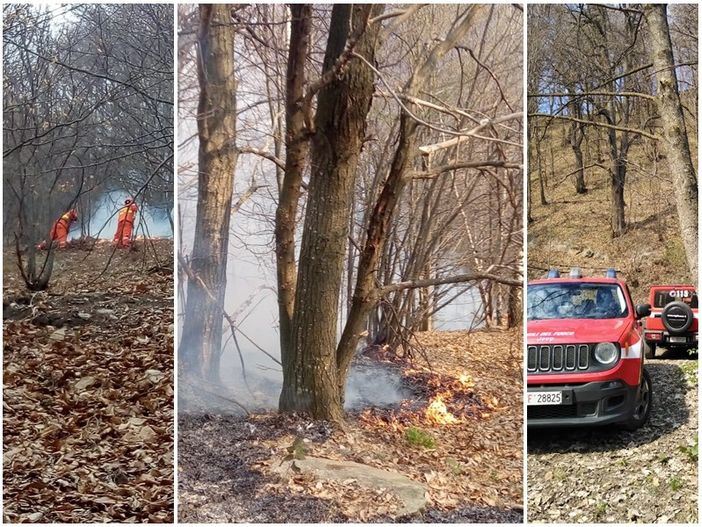 Sarà monitorato nella notte l'incendio boschivo sopra Chiusa di Pesio Sarà monitorato nella notte l'incendio boschivo sopra Chiusa di Pesio