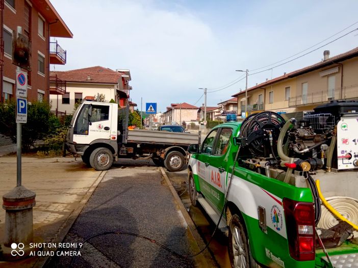 Maltempo: a Canale AIB al lavoro per giorni nella pulizia di strade e piazze
