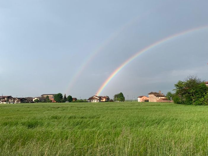 Doppio arcobaleno a Tarantasca
