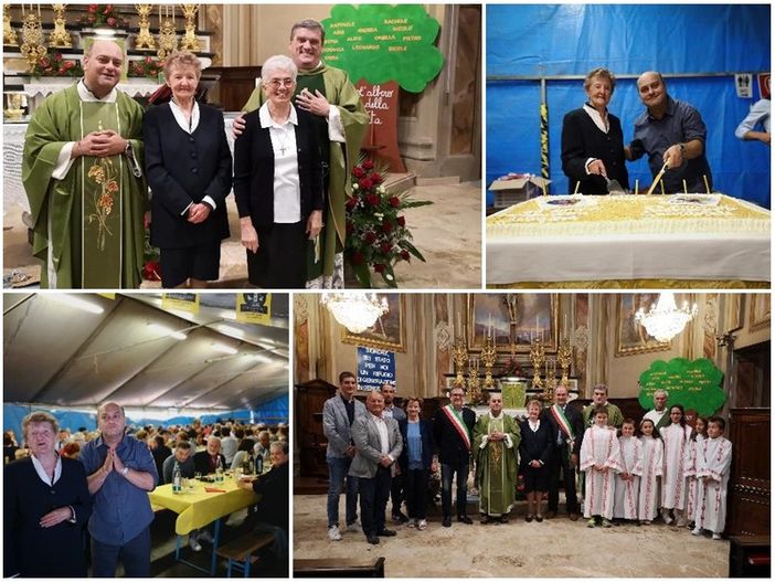 Festeggiamenti a San Chiaffredo di Busca per Don Mauro e Suor Maddalena Festeggiamenti a San Chiaffredo di Busca per Don Mauro e Suor Maddalena