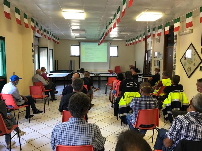 Un momento del corso tenuto sabato a Madonna dell'Olmo