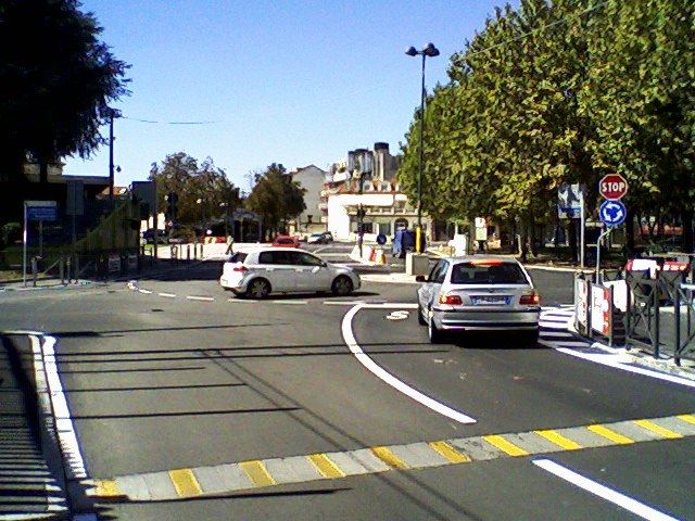 La rotonda della stazione a Bra (immagine d'archivio)