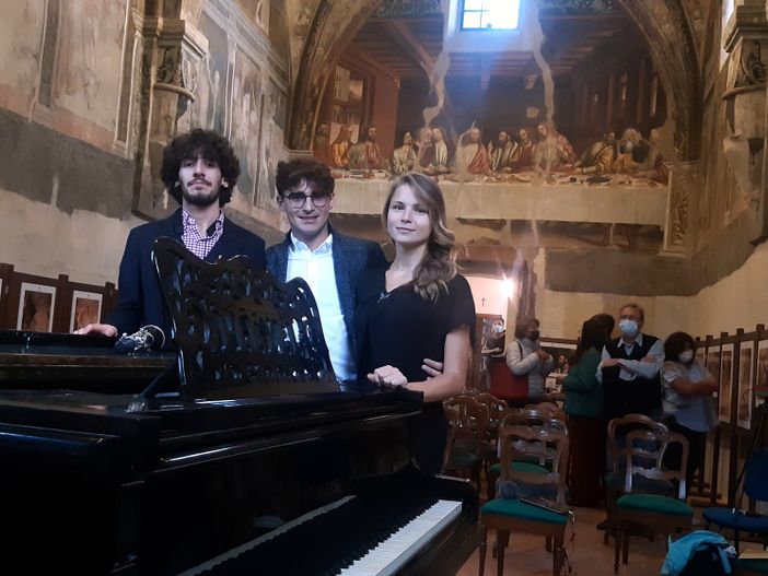 Elia Carletto, Maryia Hardzeenka, soprano e Marco Robba, clarinetto Elia Carletto, Maryia Hardzeenka, soprano e Marco Robba, clarinetto
