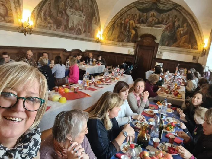 Saluzzo, il pranzo a San Bernardino