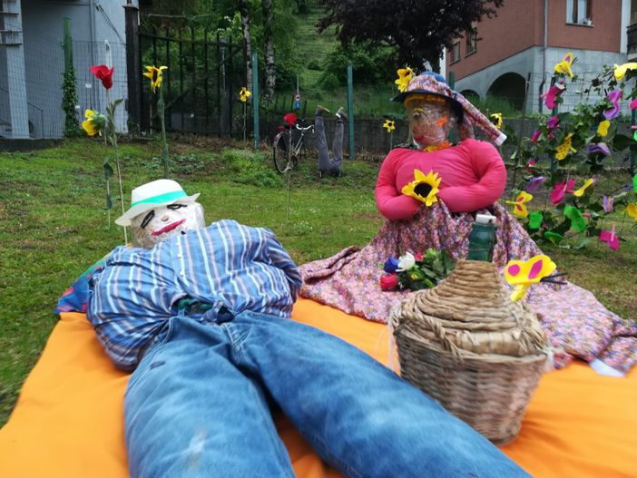 Spaventapasseri in una edizione precedente della festa a Castellar