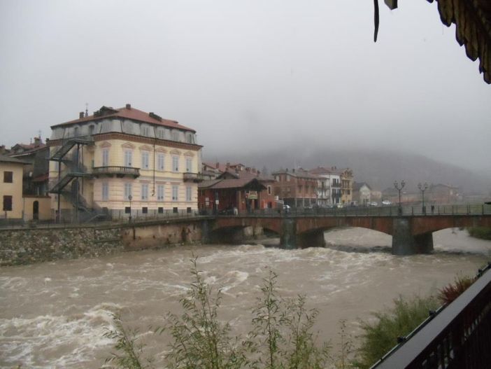 La piena del Tanaro a Garessio