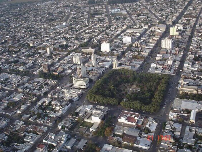 Scorcio aereo su Rafaela