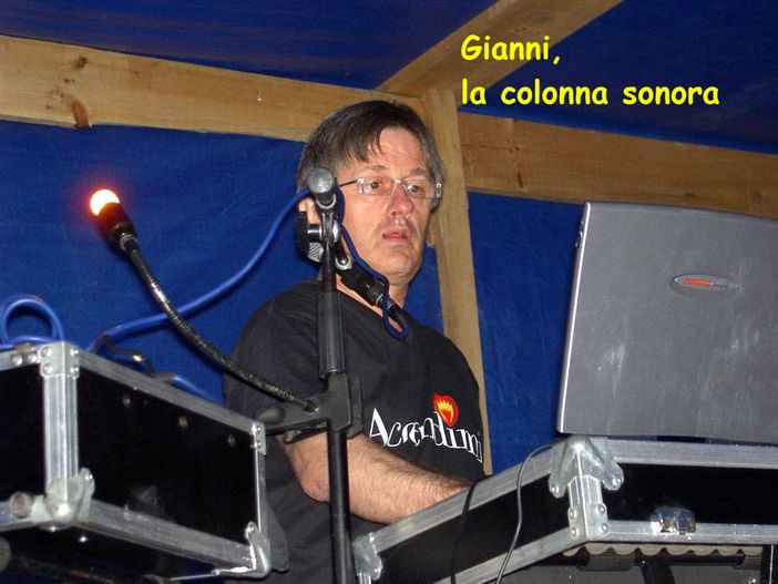 Gianni Pochettino in un'immagine di una decina d'anni fa, scattata in occasione di una serata della Pro loco Paesana