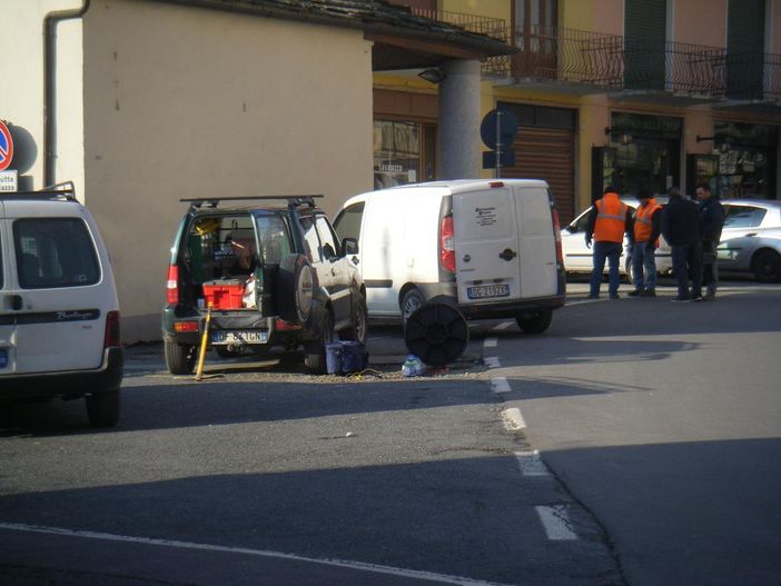 Lavori dell'Acda in pieno centro (© targatocn.it)