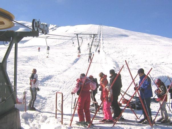 La sciovia "Fontanone", nella splendida conca di PianCroesio, a Pian Munè di Paesana