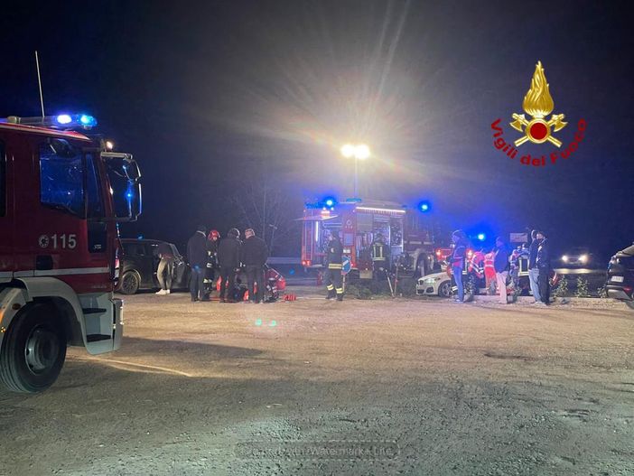 Scontro fra due auto sulla provinciale 161 a Villafalletto: tre persone coinvolte