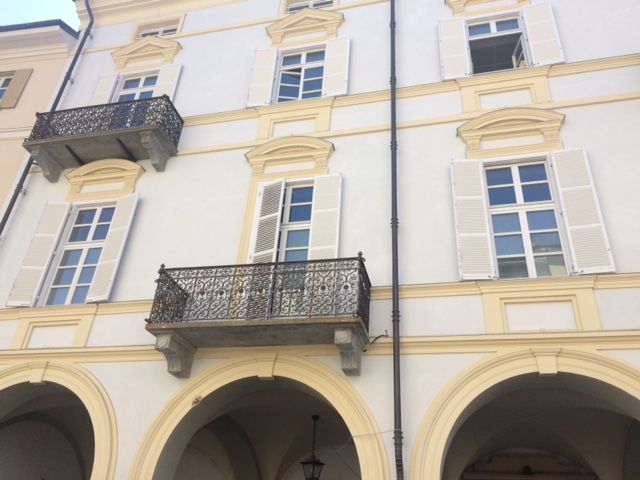 La facciata del palazzo