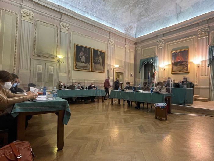 Un momento del consiglio comunale Un momento del consiglio comunale