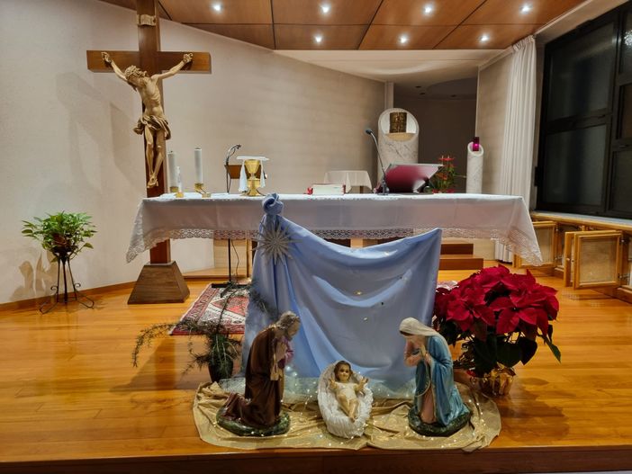 La Natività allestita nella cappella della Piccola Casa della Divina Provvidenza Cottolengo, a Bra La Natività allestita nella cappella della Piccola Casa della Divina Provvidenza Cottolengo, a Bra