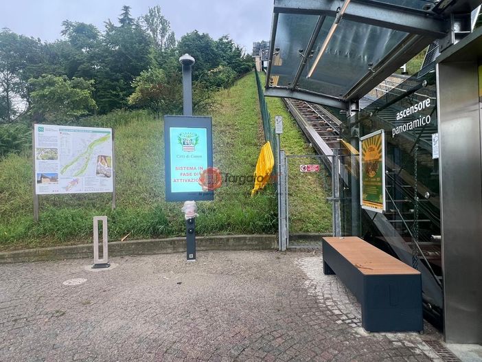 A Cuneo un'area intelligente anche nella zona dell'ascensore panoramico
