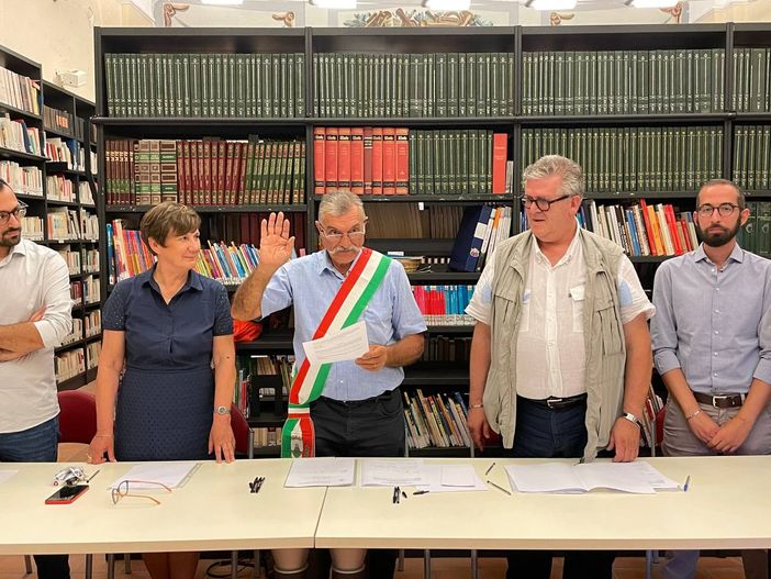 Il giuramento del sindaco Francesco Rocca