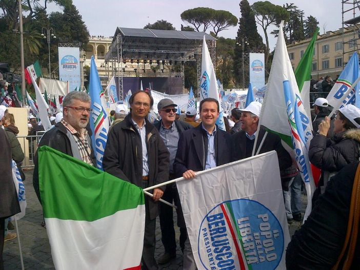 Roberto Russo commenta la manifestazione del Popolo della Liberta' di Roma