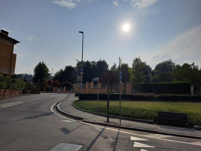 Saluzzo, inizio di vía Matteo Olivero