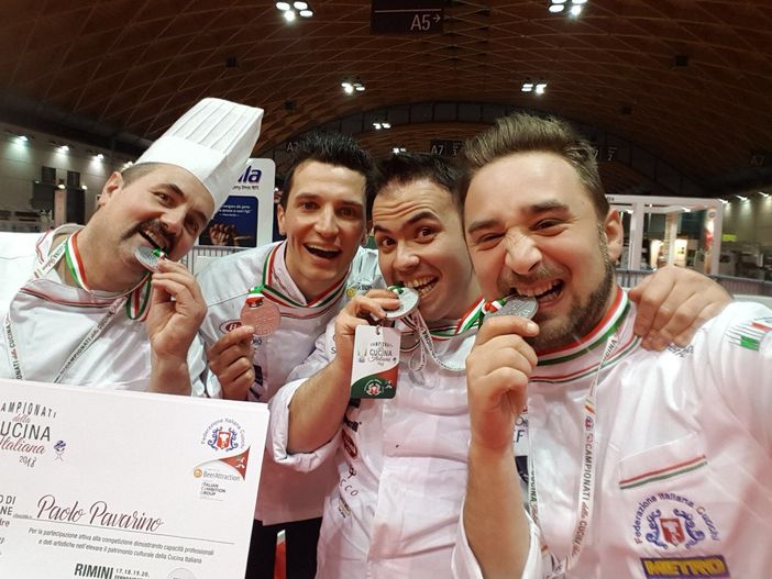 Campionati italiani di Cucina: sul podio a Rimini il team cuochi Piemonte Cuneo