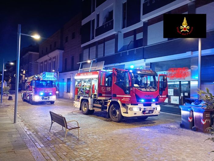 Incendio in uno scantinato in via XX Settembre a Cuneo Incendio in uno scantinato in via XX Settembre a Cuneo