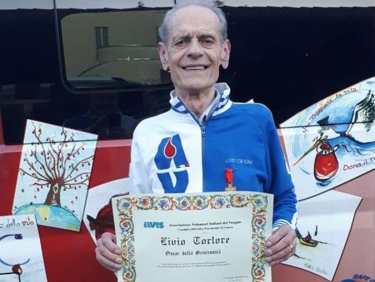 Livio Tortore in una foto tratta dal sito del'Avis di Bra