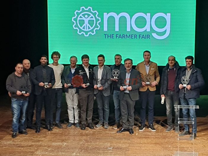 I rappresentanti delle aziende premiate per il concorso "Novità tecniche" 2025 del Mag (Foto di Anna Maria Parola)