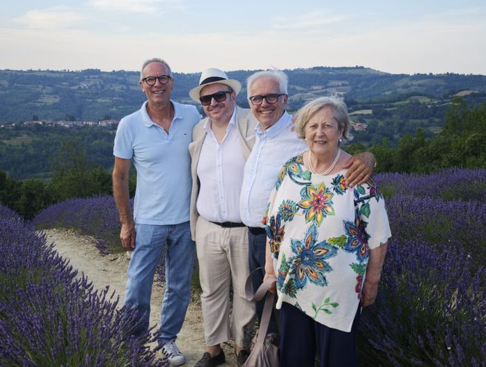 Marcello Pasquero con Nando Marino, la moglie e Marco Suria Marcello Pasquero con Nando Marino, la moglie e Marco Suria
