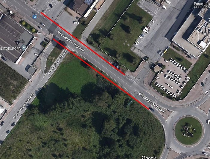 Via degli Artigiani - da Googlemaps