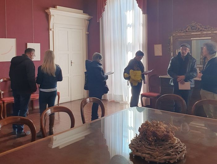 L'inaugurazione della mostra