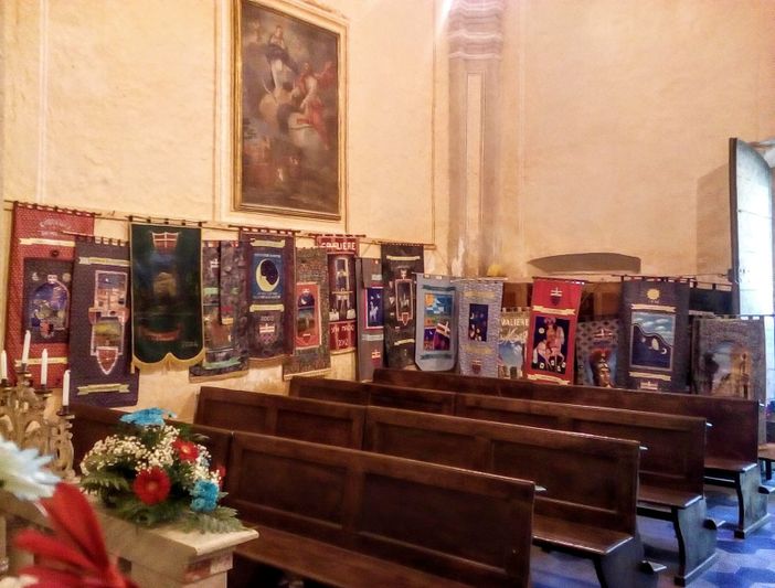 San Michele Mondovì, il culto di San Magno e i drappi per i cavalieri