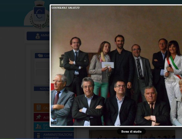 Sul sito del comune di Costigliole le foto del professor Fabrizio Pellegrino in carcere a Torino per pedofilia