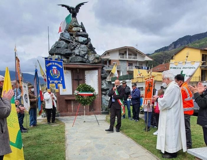 Un momento di una passata edizione delle celebrazioni per la Festa della Liberazione a Rifreddo