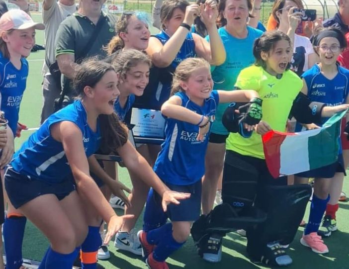 Hockey femminile: la Lorenzoni è campione d'Italia U12