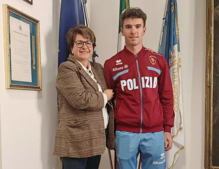 Borgo San Dalmazzo fa il tifo per Martino Carollo in vista di Milano Cortina 2026