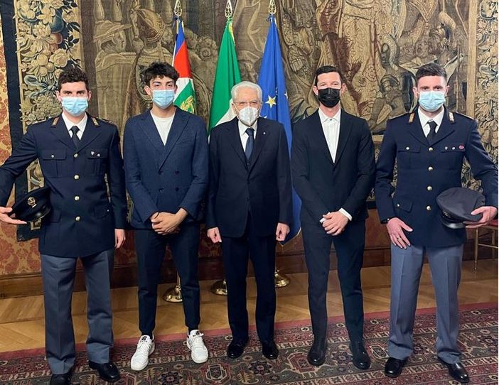 La cerimonia al Quirinale (Foto Facebook Matteo Cavallo)